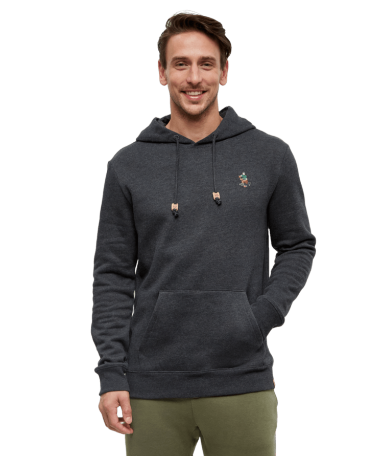 TENTREE TENTREE Men's Sasquatch Hoodie Meteorite Black Heather/Hockey