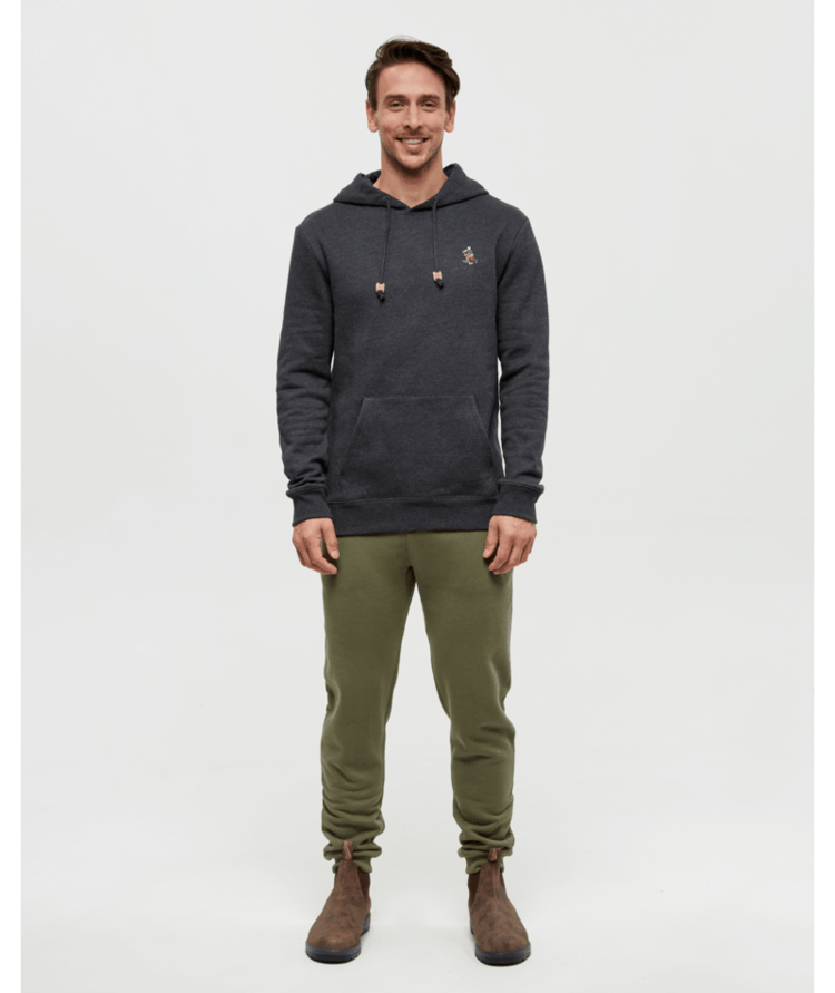 TENTREE TENTREE Men's Sasquatch Hoodie Meteorite Black Heather/Hockey