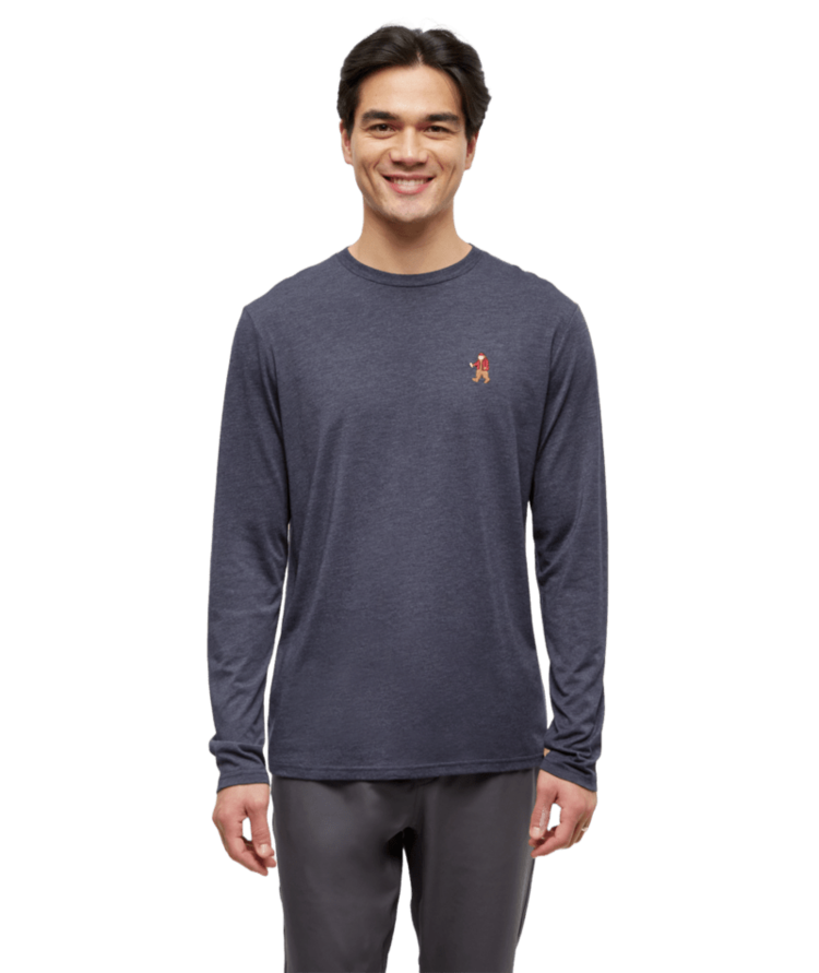 TENTREE TENTREE Men's Sasquatch Longsleeve Midnight Blue Heather/Lumberjack