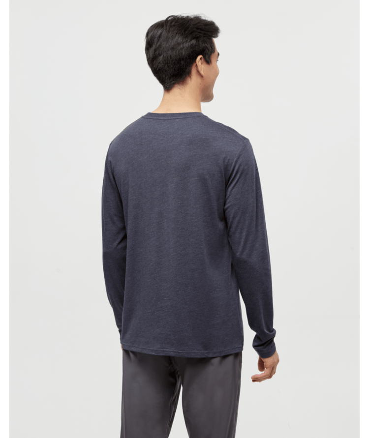 TENTREE TENTREE Men's Sasquatch Longsleeve Midnight Blue Heather/Lumberjack