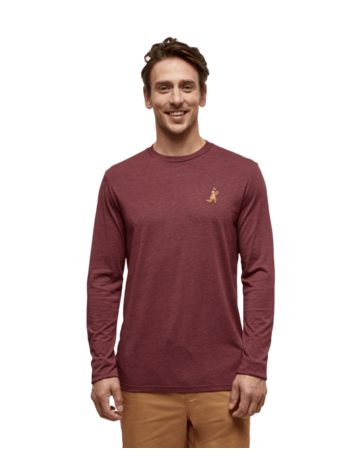 TENTREE TENTREE Men's Sasquatch Longsleeve Deep Burgundy Heather/Football