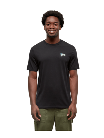 TENTREE TENTREE Men's Northern Aurora T-Shirt Meteorite Black/Aurora Treeline