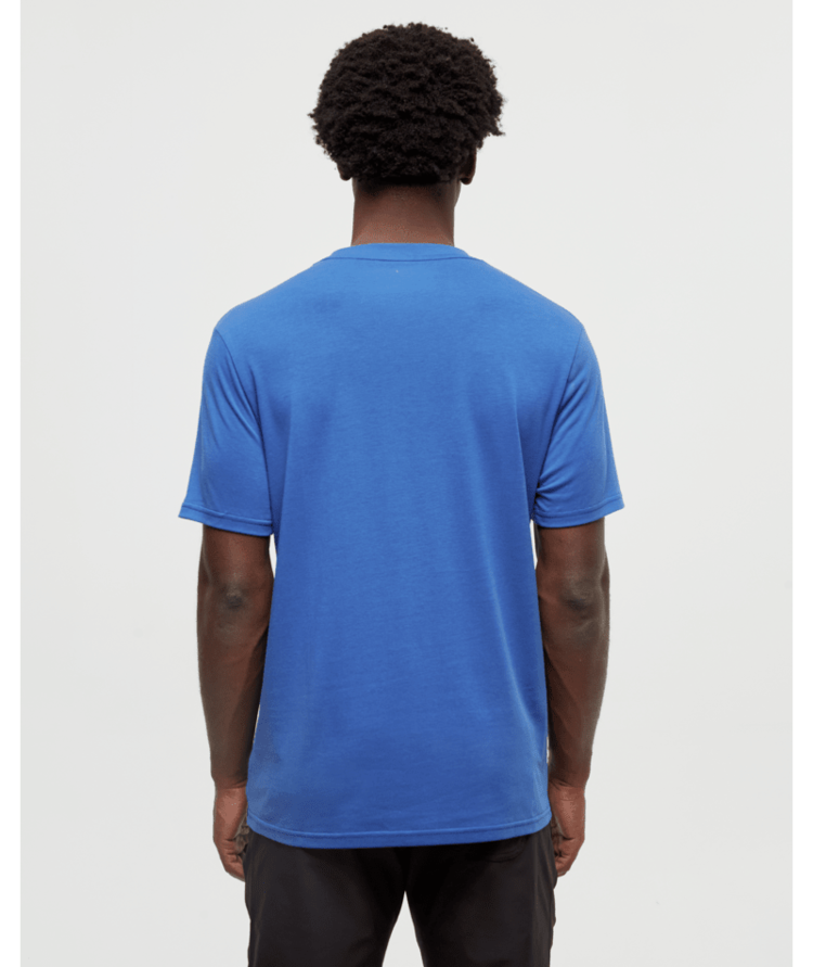 TENTREE TENTREE Men's Front Country Cabin T-Shirt Seaport/Chartreuse