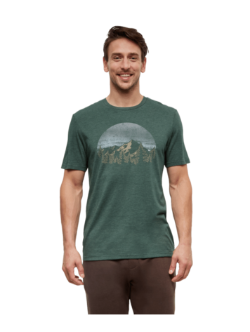 TENTREE TENTREE Men's Vintage Sunset T-Shirt Forest Pine Heather/Ocean Air