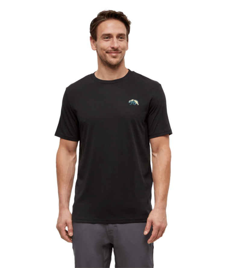 TENTREE TENTREE Men's Boreal Wildlife T-Shirt Meteorite Black/Boreal Bear