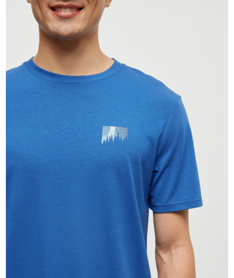 TENTREE TENTREE Men's Northern Aurora T-Shirt Seaport/Aurora Treeline