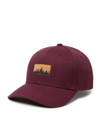 TENTREE TENTREE Juniper Cork Patch Elevation Hat Deep Burgundy/Cork Patch