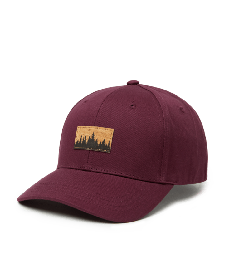 TENTREE TENTREE Juniper Cork Patch Elevation Hat Deep Burgundy/Cork Patch