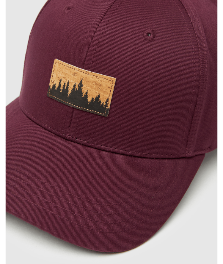 TENTREE TENTREE Juniper Cork Patch Elevation Hat Deep Burgundy/Cork Patch