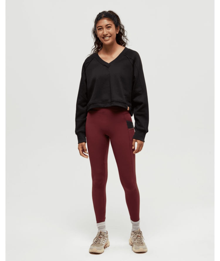 TENTREE TENTREE Women's Atlin Legging Deep Burgundy