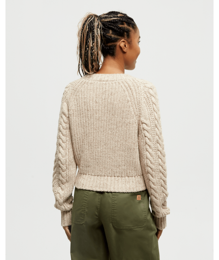 TENTREE TENTREE Women's Stillwater Cardigan Warm Oak Nep