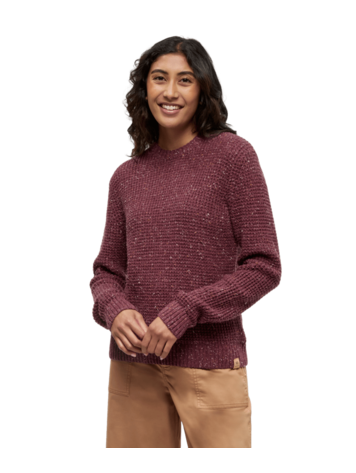 TENTREE TENTREE Women's Morrell Sweater Deep Burgundy Nep