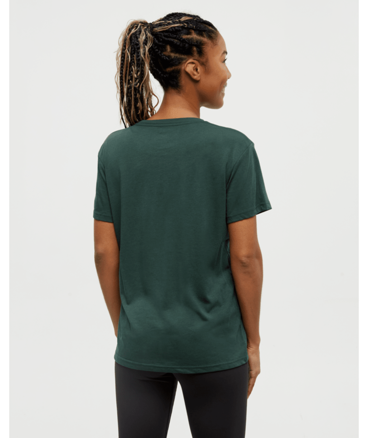TENTREE TENTREE Women's Autumn Flora T-Shirt Forest Pine/Warm Oak