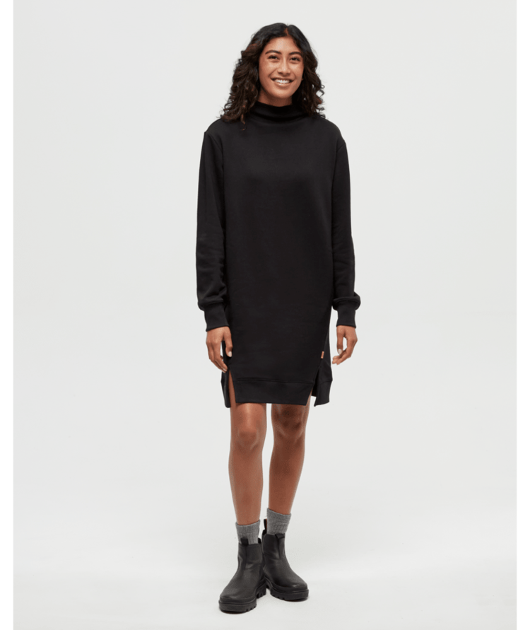 TENTREE TENTREE Women's Colter Dress Meteorite Black