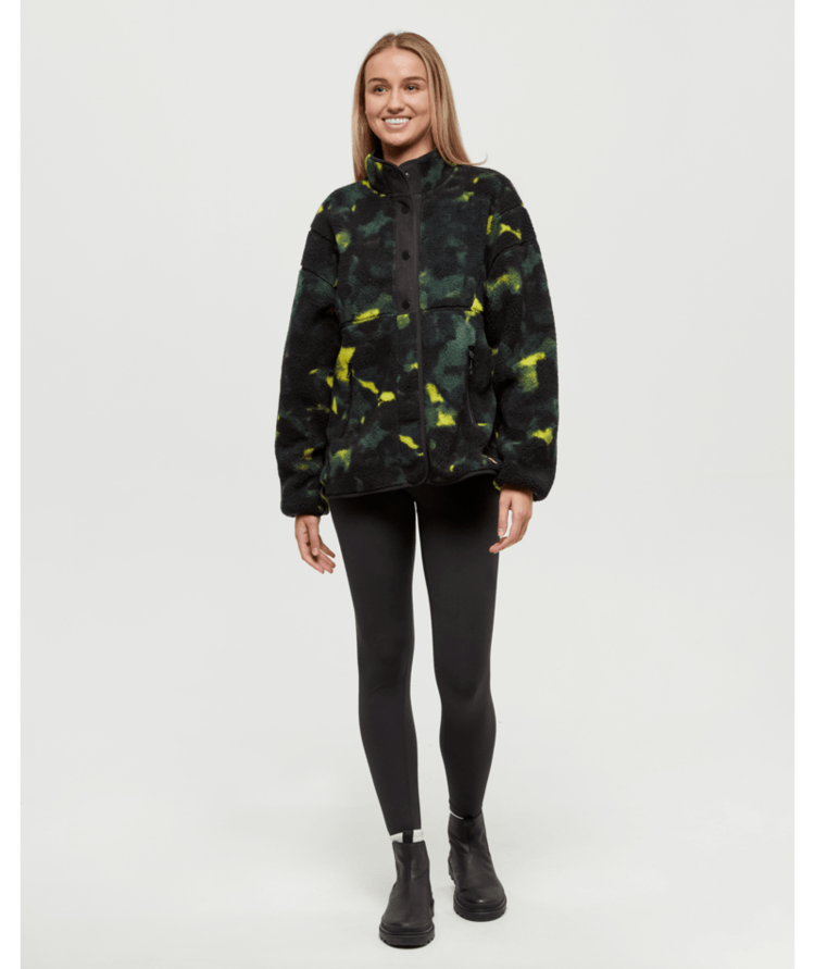 TENTREE TENTREE Women's Kincaid Full Snap Meteorite Black/Borealis Print