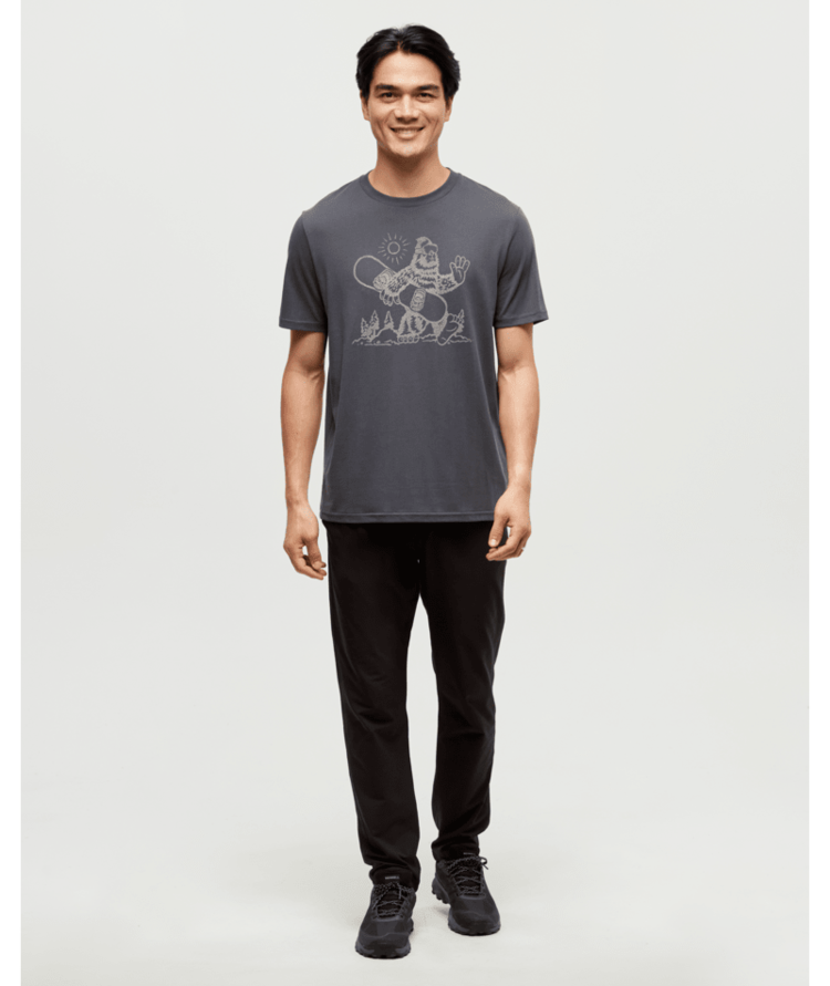 TENTREE TENTREE Men's Sasquatch Sends It T-Shirt Graphite/Paloma Grey