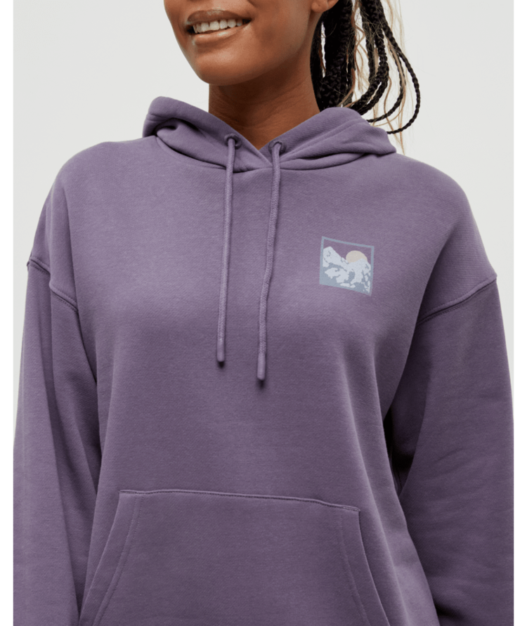 TENTREE TENTREE Women's Ridgeline Hoodie Smokey Violet/Silver Sconce