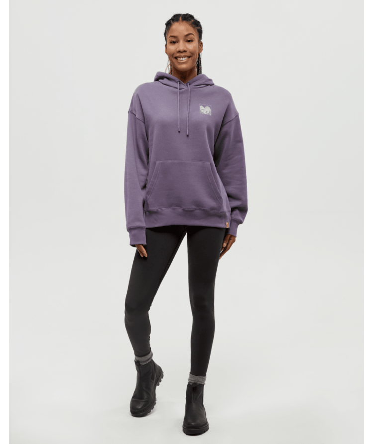 TENTREE TENTREE Women's Ridgeline Hoodie Smokey Violet/Silver Sconce