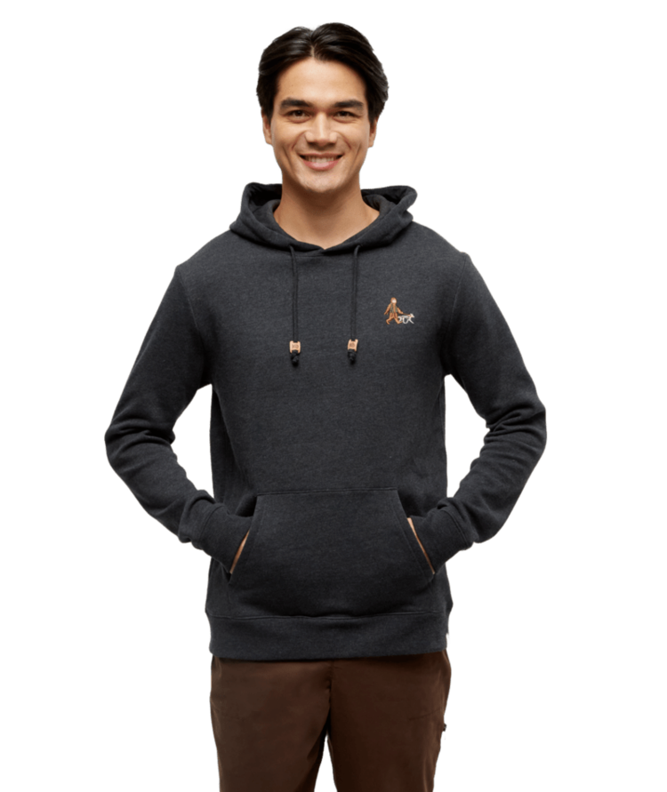 TENTREE TENTREE Men's Sasquatch Hoodie Meteorite Black Heather/Dog Walk/Forest Pine