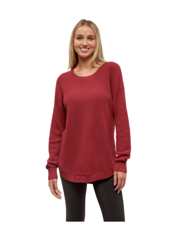 TENTREE TENTREE Women's Broughton Sweater Crimson Heather