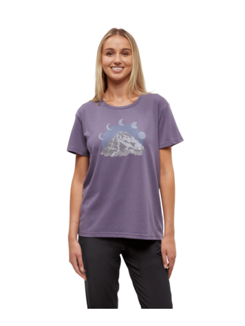 TENTREE TENTREE Women's Mountain Moon T-Shirt Smokey Violet/Glacier Grey