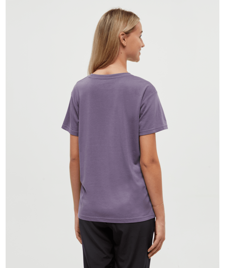 TENTREE TENTREE Women's Mountain Moon T-Shirt Smokey Violet/Glacier Grey