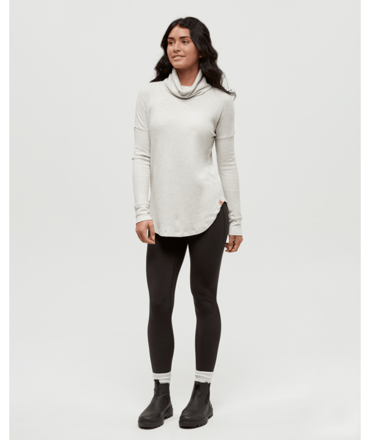 TENTREE TENTREE Women's Highwood Turtleneck Vintage White Heather