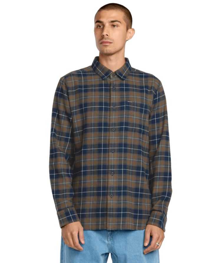 VOLCOM VOLCOM Caden Plaid Ls Navy
