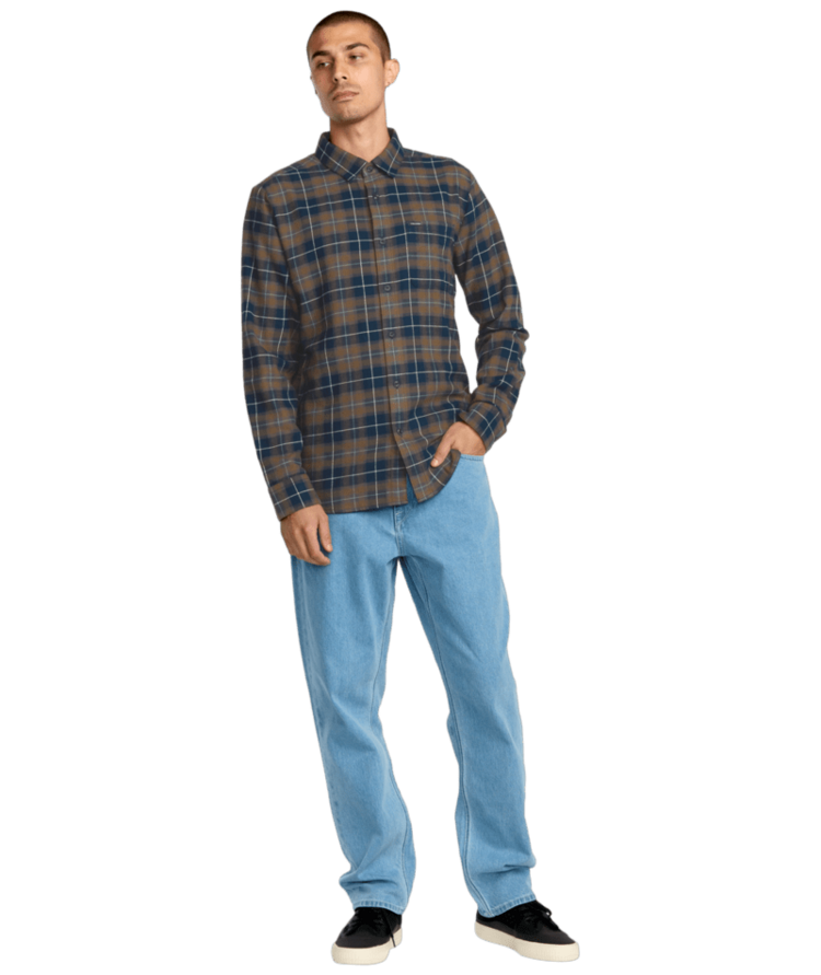 VOLCOM VOLCOM Caden Plaid Ls Navy