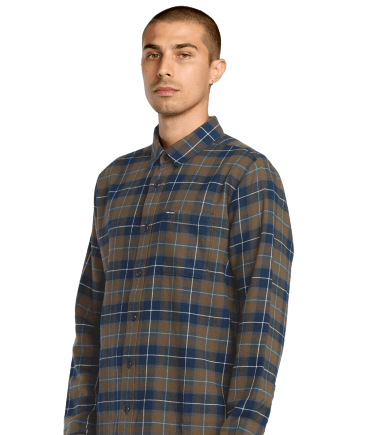 VOLCOM VOLCOM Caden Plaid Ls Navy