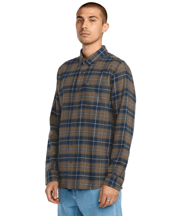 VOLCOM VOLCOM Caden Plaid Ls Navy