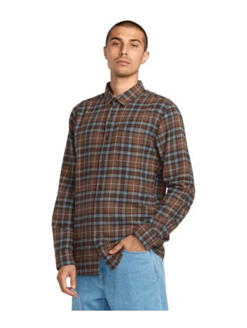VOLCOM VOLCOM Caden Plaid Ls Brown Stone