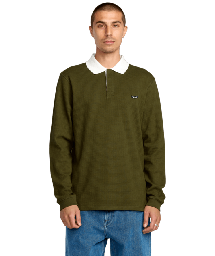 VOLCOM VOLCOM Curbstone Polo Ls Sage Leaf