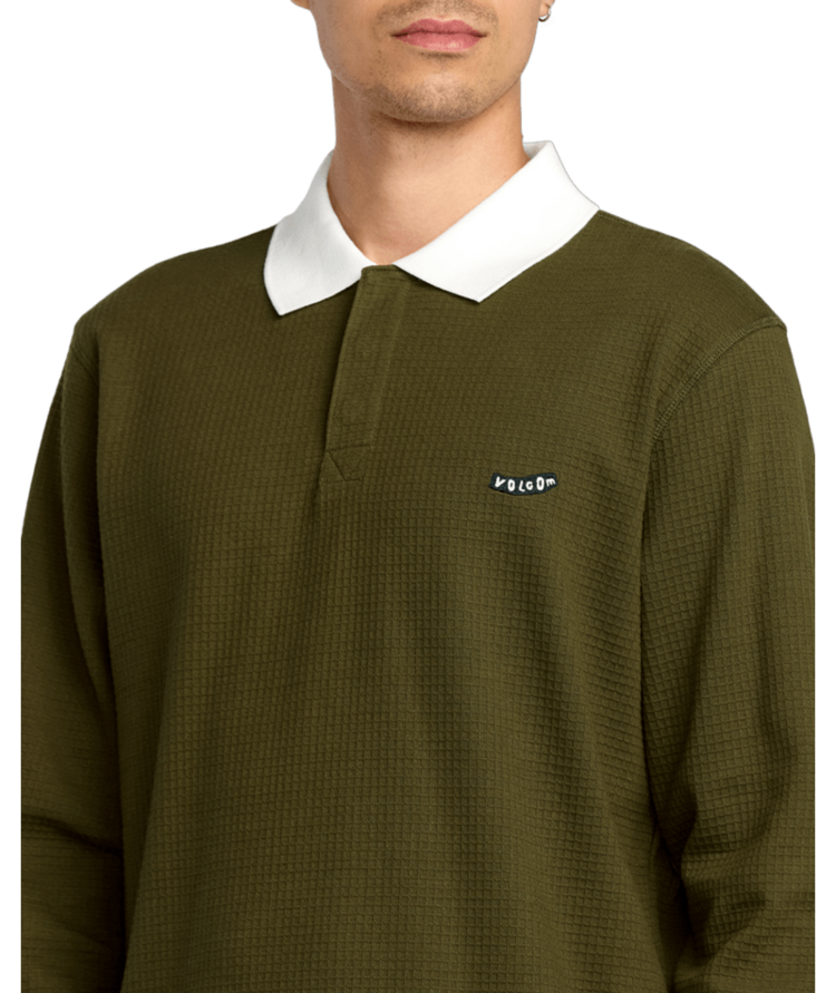 VOLCOM VOLCOM Curbstone Polo Ls Sage Leaf