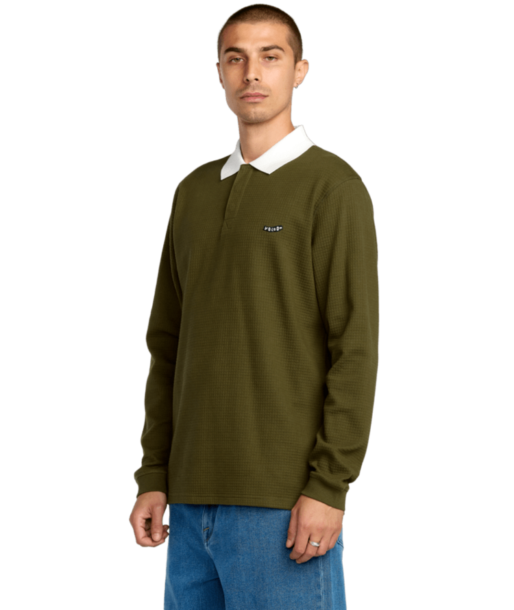 VOLCOM VOLCOM Curbstone Polo Ls Sage Leaf