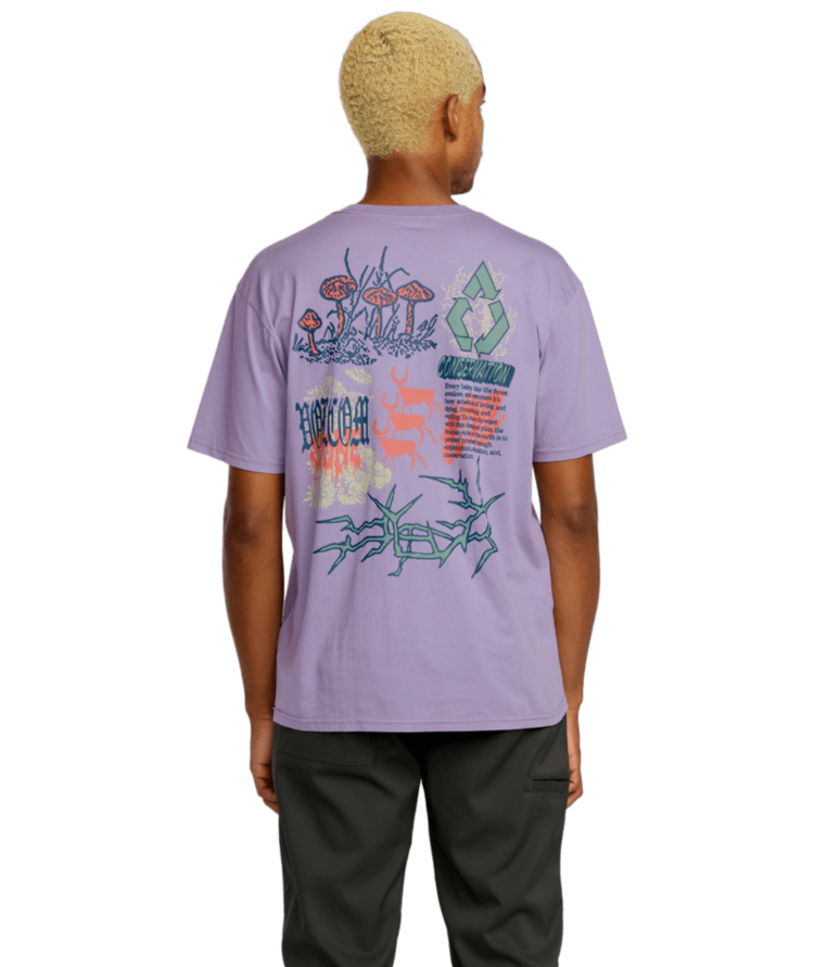 VOLCOM VOLCOM Stone Matter Tee Purple Ash