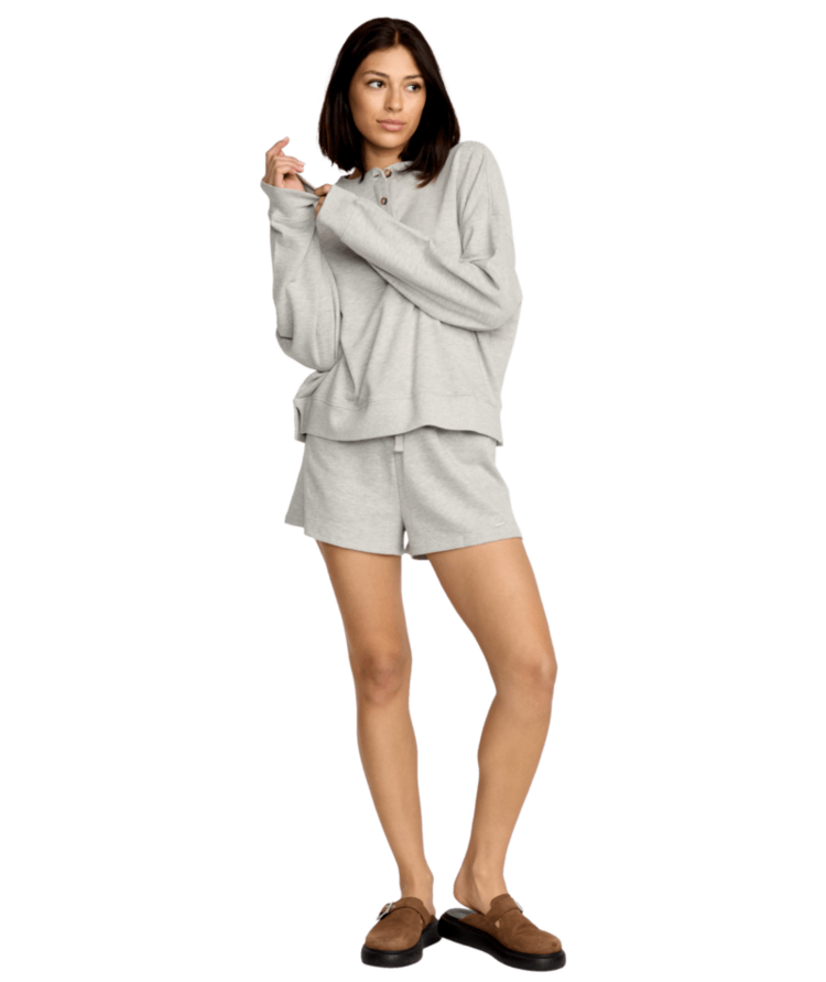 VOLCOM VOLCOM Lived In Fleece Henley Heather Grey