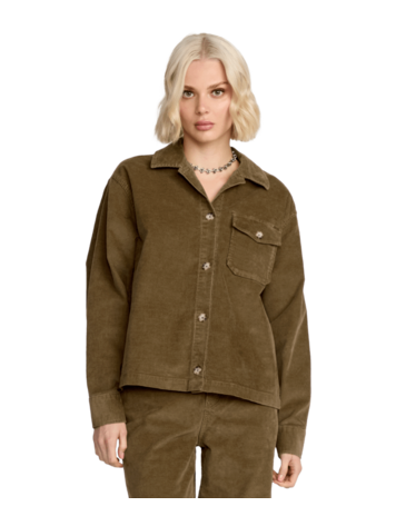 VOLCOM VOLCOM Stoned Boy Friend Shacket Olive