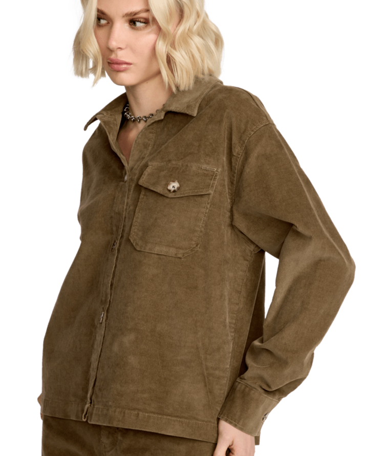 VOLCOM VOLCOM Stoned Boy Friend Shacket Olive