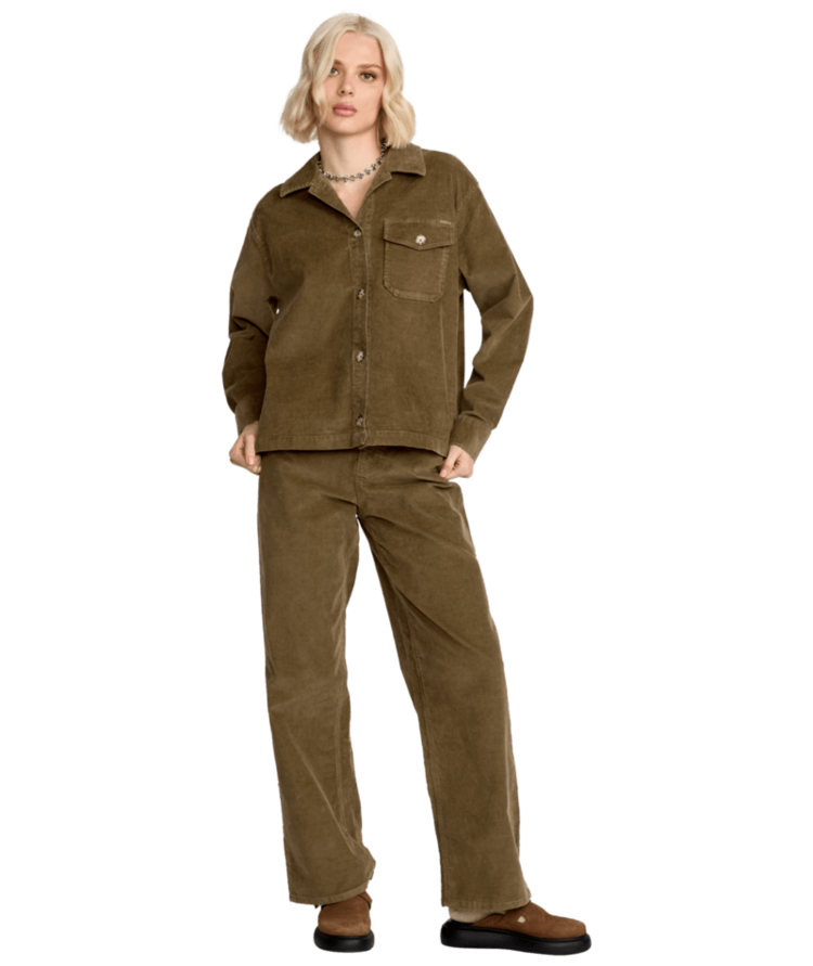 VOLCOM VOLCOM Stoned Boy Friend Shacket Olive