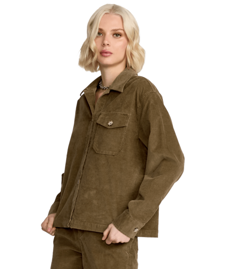 VOLCOM VOLCOM Stoned Boy Friend Shacket Olive