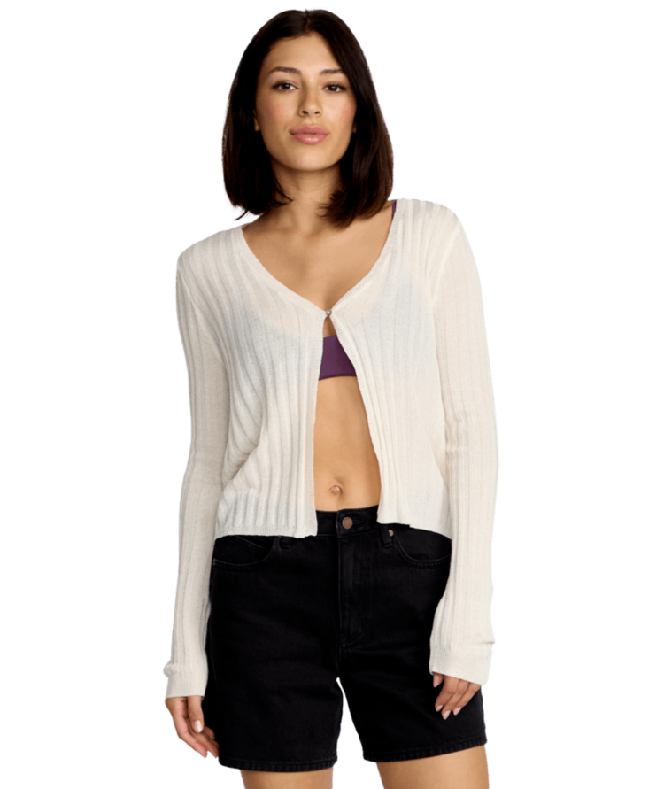 VOLCOM VOLCOM Pulp Stitchin Cardi Star White