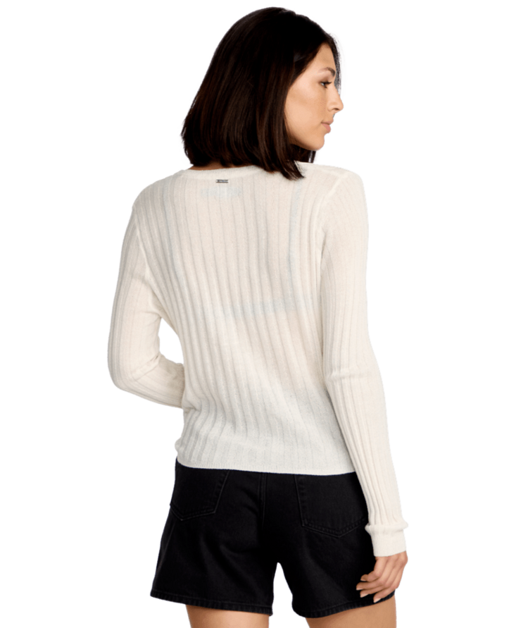 VOLCOM VOLCOM Pulp Stitchin Cardi Star White