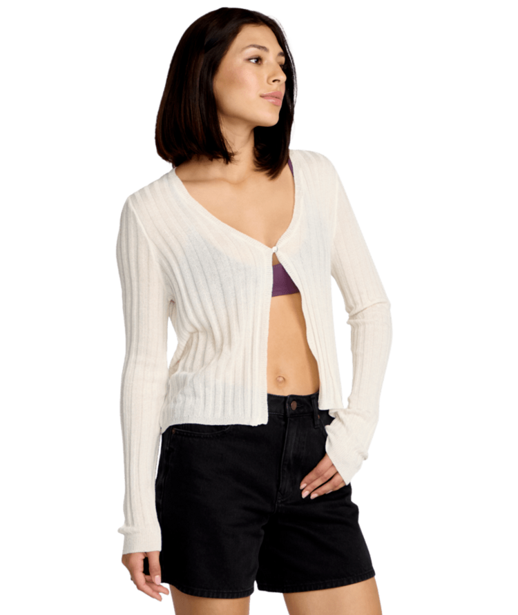 VOLCOM VOLCOM Pulp Stitchin Cardi Star White