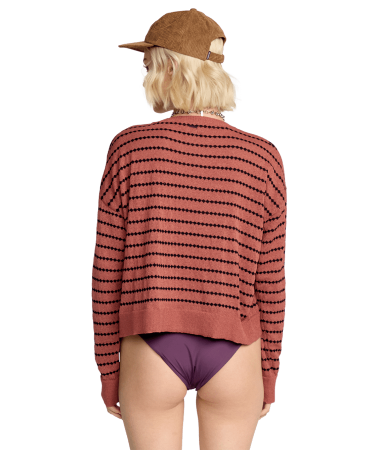 VOLCOM VOLCOM She Shore Sweater Dark Clay