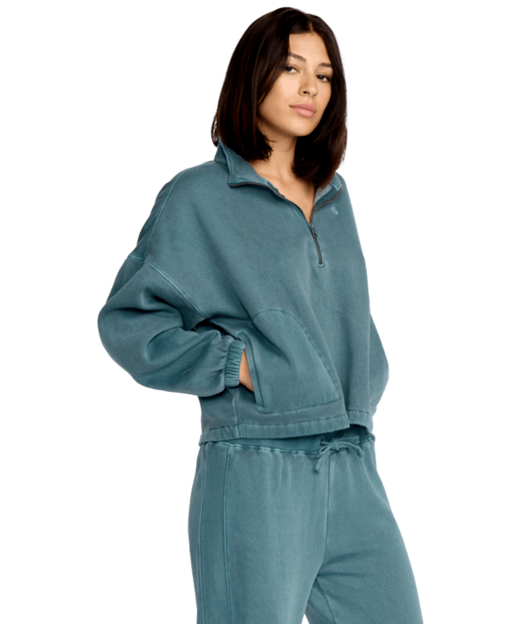 VOLCOM VOLCOM Stone Soft Quarter Zip Emerald Green