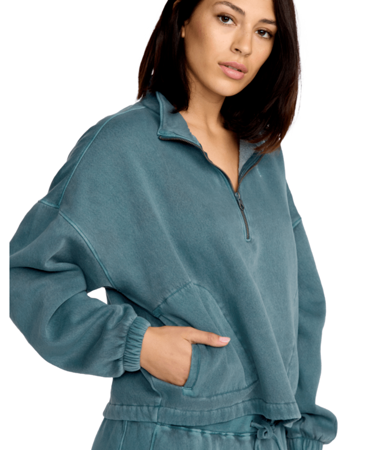 VOLCOM VOLCOM Stone Soft Quarter Zip Emerald Green