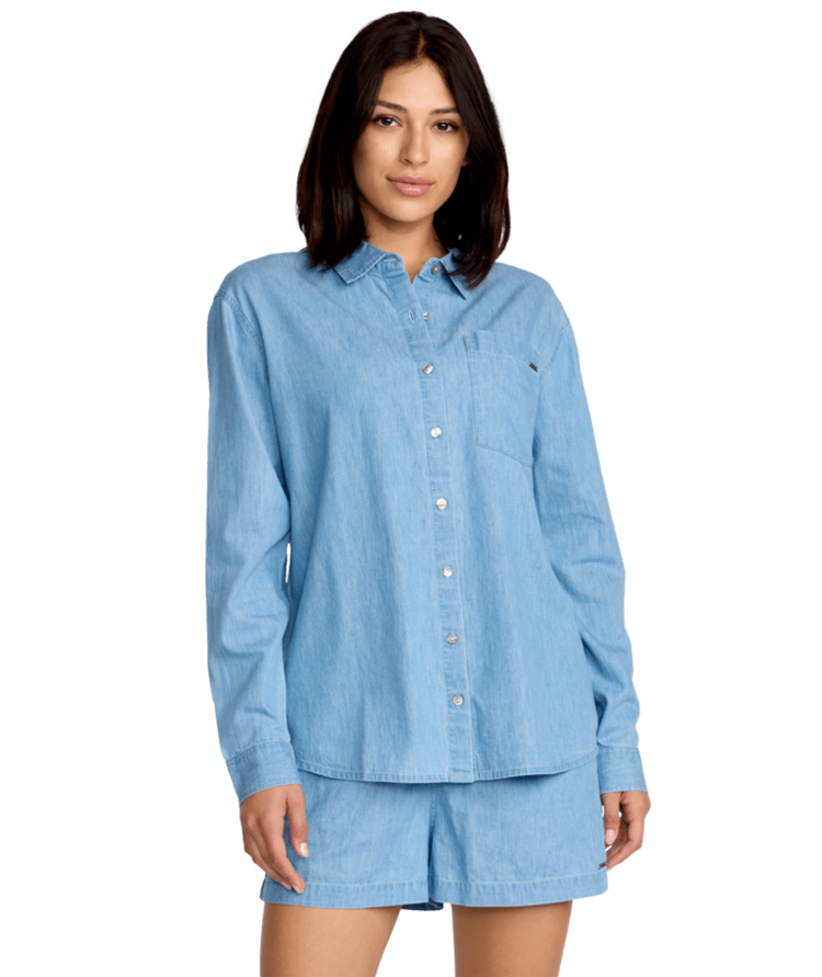 VOLCOM VOLCOM Lived In Button Up Chambray