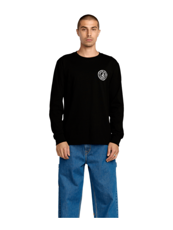 VOLCOM VOLCOM Logo Stamp Long Sleeve Tee Black