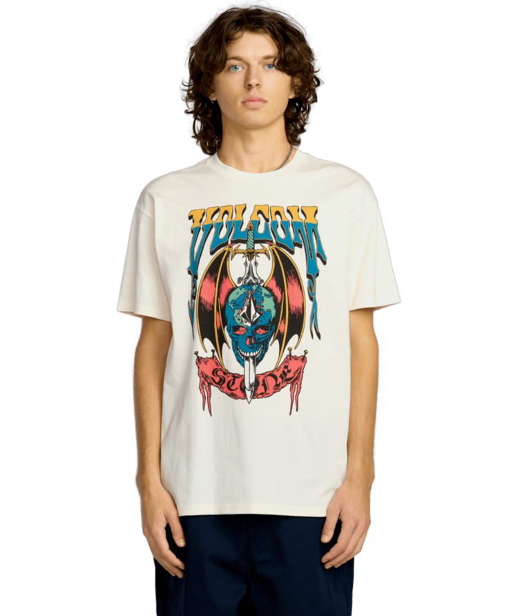 VOLCOM VOLCOM World Weapon Tee Off White